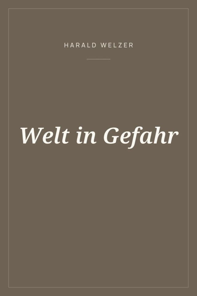 Portada de Welt in Gefahr