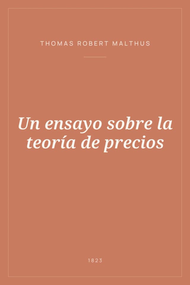 Portada de Un ensayo sobre la teoría de precios