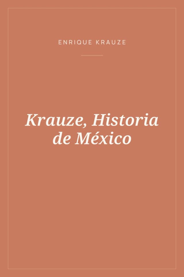 Portada de Krauze, Historia de México