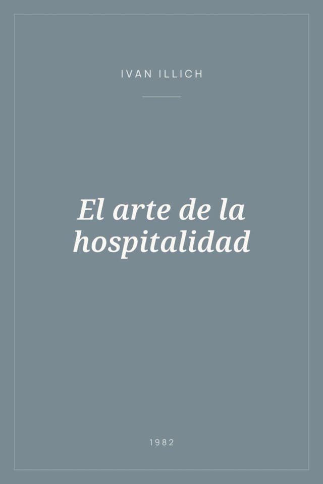 Portada de El arte de la hospitalidad