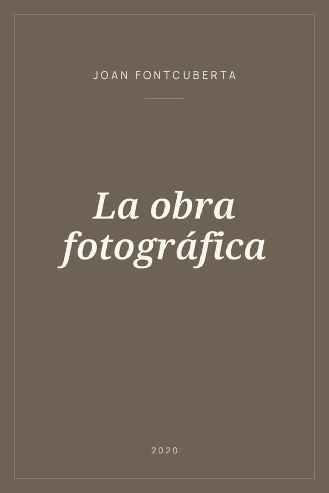 Portada de La obra fotográfica