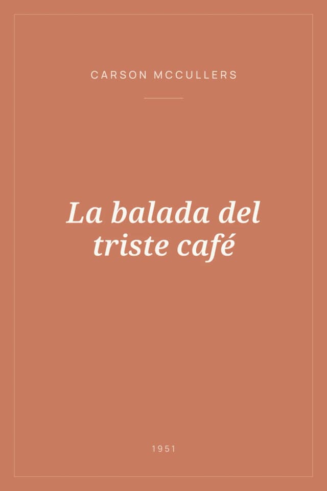 Portada de La balada del triste café