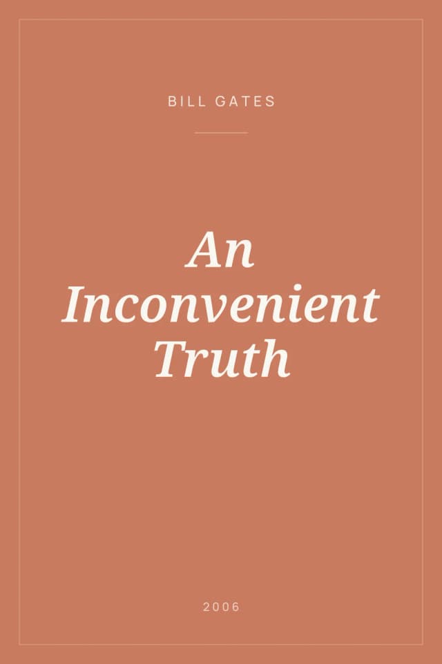 Portada de An Inconvenient Truth