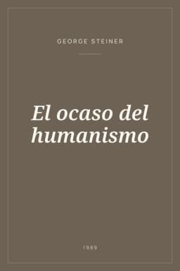 Portada de El ocaso del humanismo