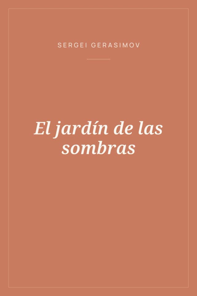 Portada de El jardín de las sombras