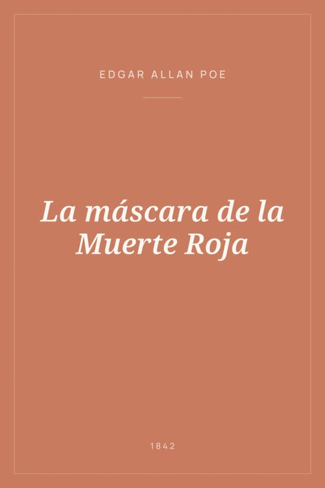 Portada de La máscara de la Muerte Roja