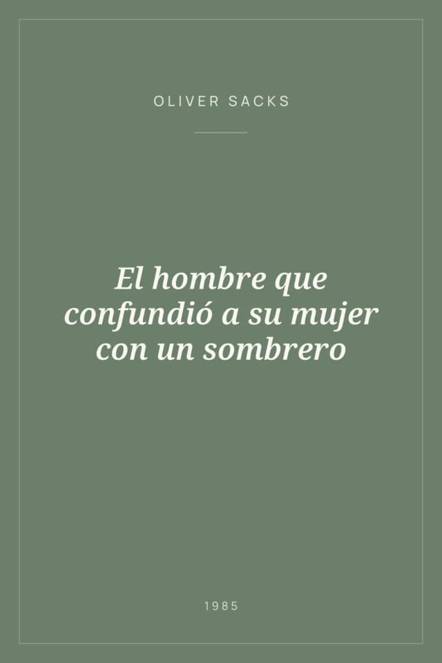 Portada de El hombre que confundió a su mujer con un sombrero