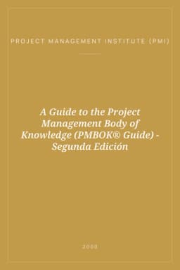 Portada de A Guide to the Project Management Body of Knowledge (PMBOK® Guide) - Segunda Edición