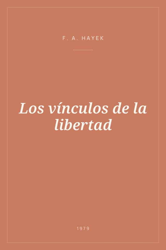 Portada de Los vínculos de la libertad