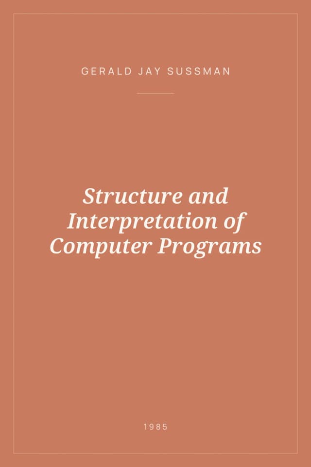 Portada de Structure and Interpretation of Computer Programs