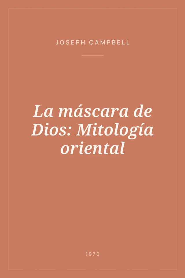 Portada de La máscara de Dios: Mitología oriental