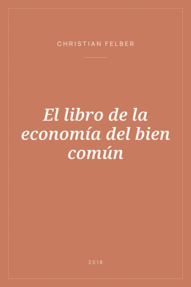 Portada de El libro de la economía del bien común