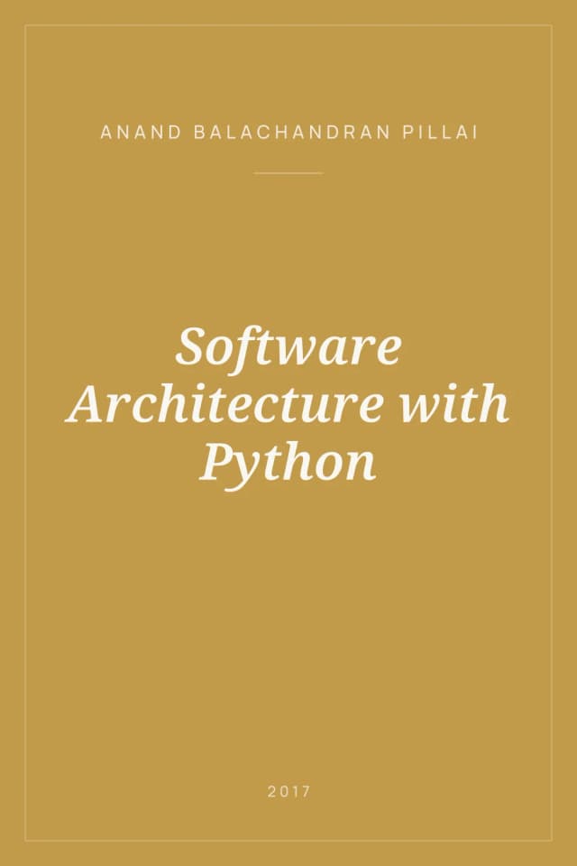 Portada de Software Architecture with Python