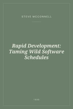 Portada de Rapid Development: Taming Wild Software Schedules