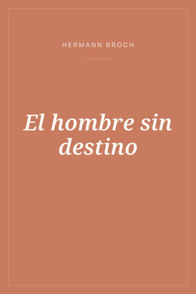 Portada de El hombre sin destino