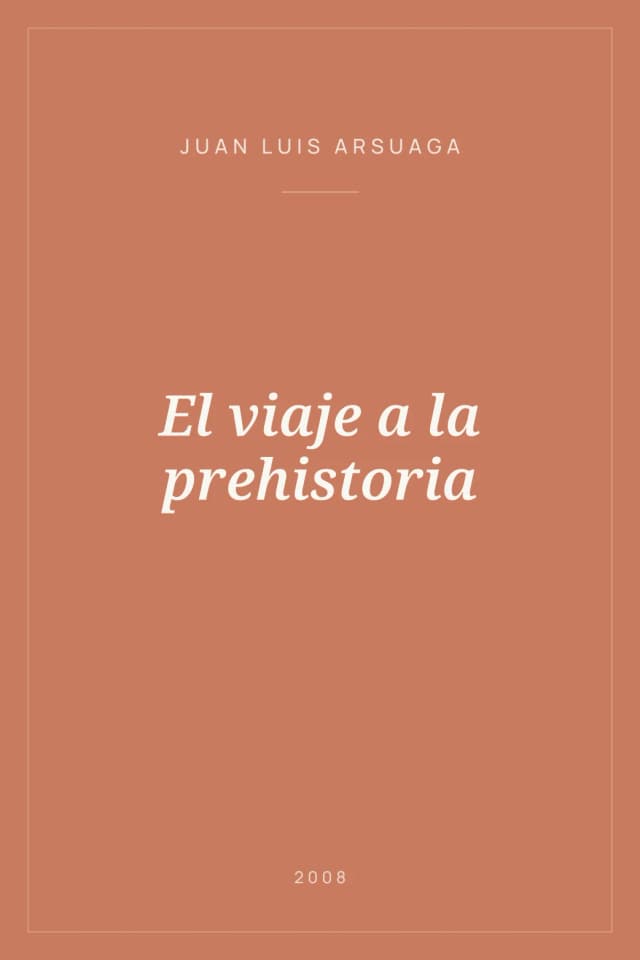 Portada de El viaje a la prehistoria
