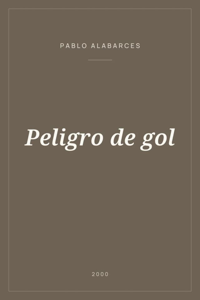 Portada de Peligro de gol