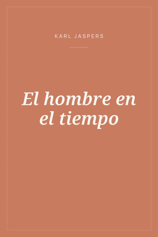 Portada de El hombre en el tiempo