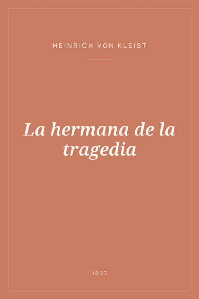 Portada de La hermana de la tragedia