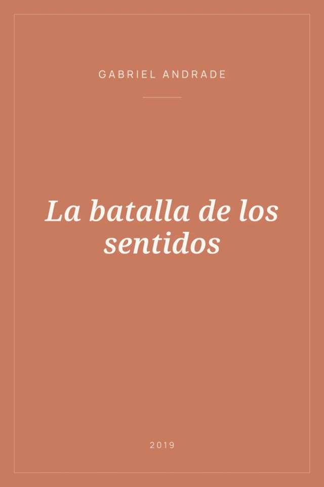Portada de La batalla de los sentidos
