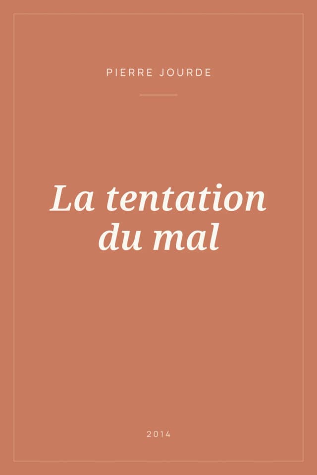 Portada de La tentation du mal