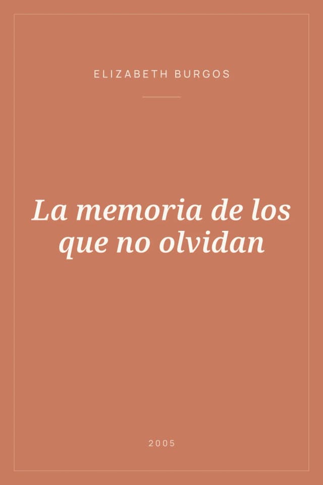 Portada de La memoria de los que no olvidan