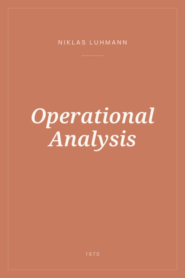 Portada de Operational Analysis