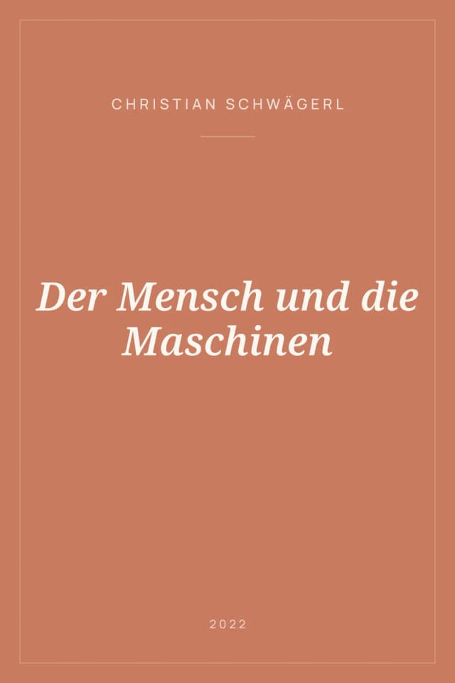 Portada de Der Mensch und die Maschinen