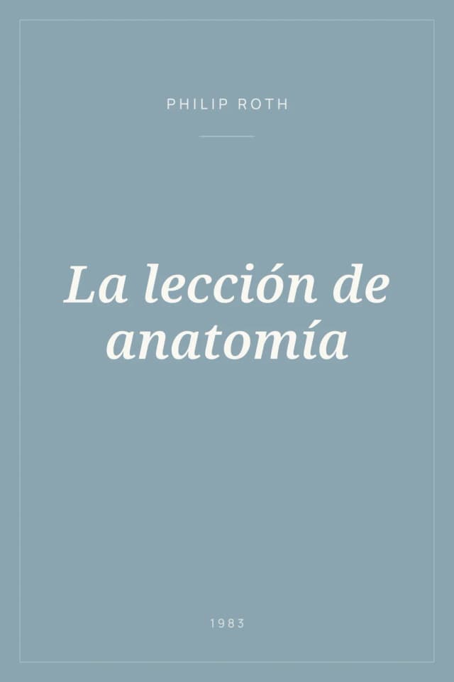 Portada de La lección de anatomía