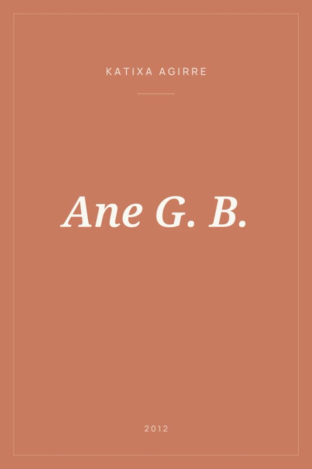 Portada de Ane G. B.