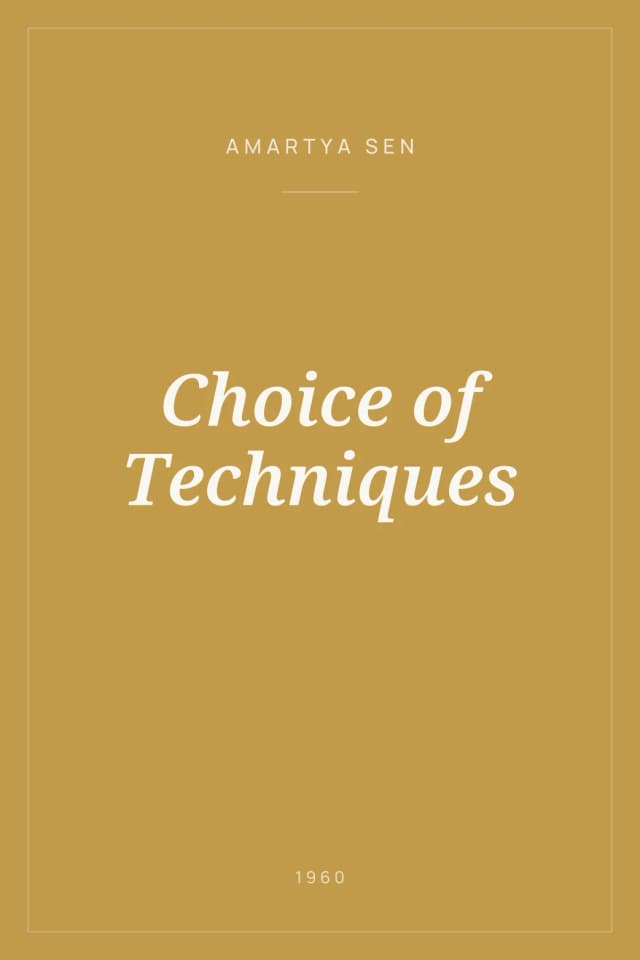 Portada de Choice of Techniques
