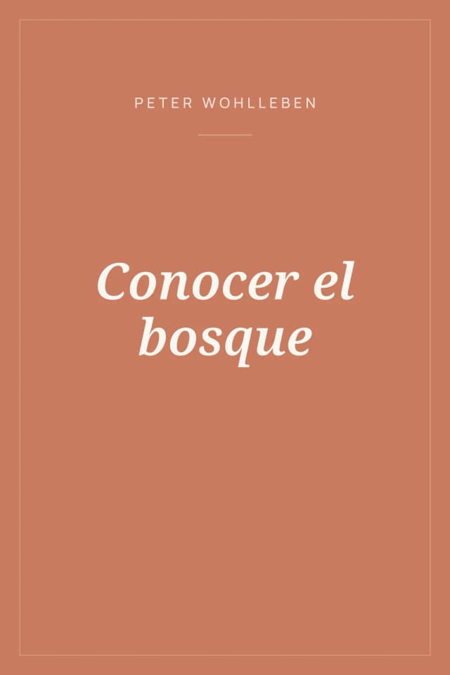 Portada de Conocer el bosque