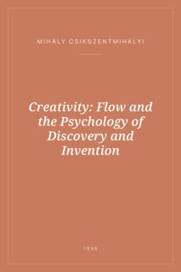Portada de Creativity: Flow and the Psychology of Discovery and Invention