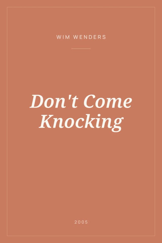 Portada de Don't Come Knocking