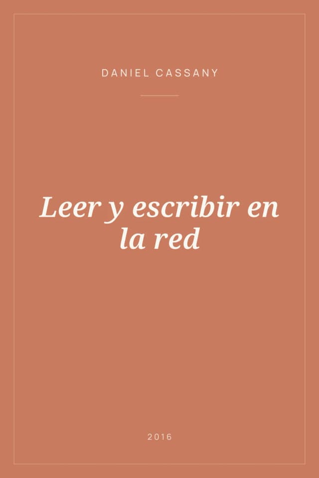 Portada de Leer y escribir en la red