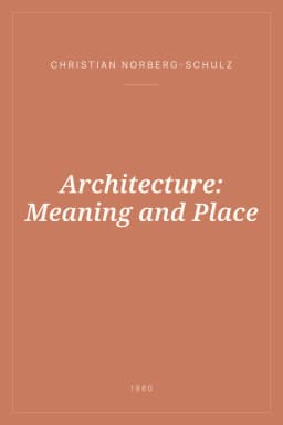 Portada de Architecture: Meaning and Place