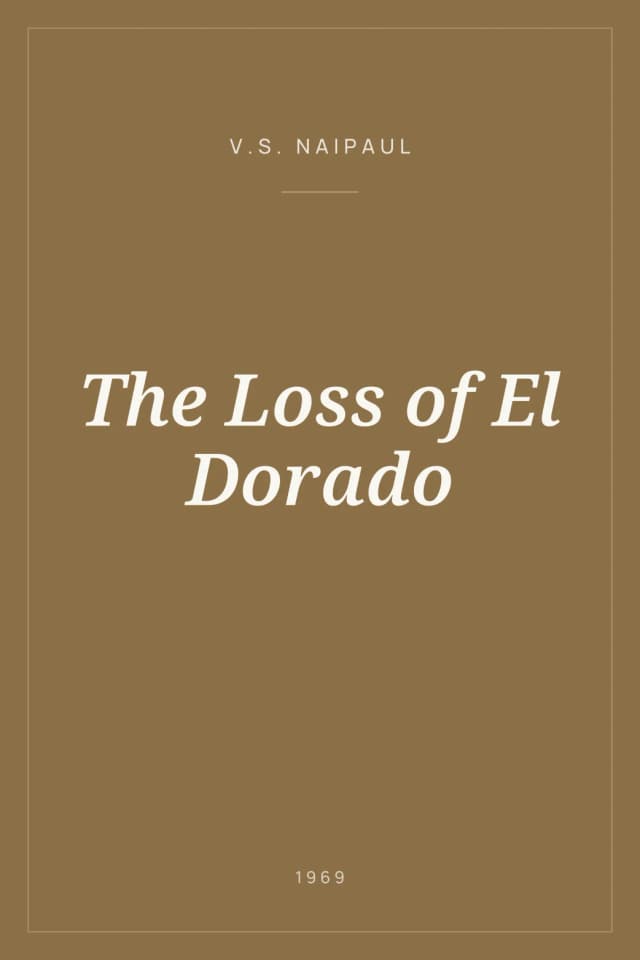 Portada de The Loss of El Dorado