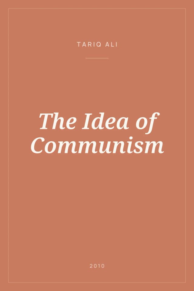 Portada de The Idea of Communism
