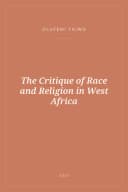 Portada de The Critique of Race and Religion in West Africa