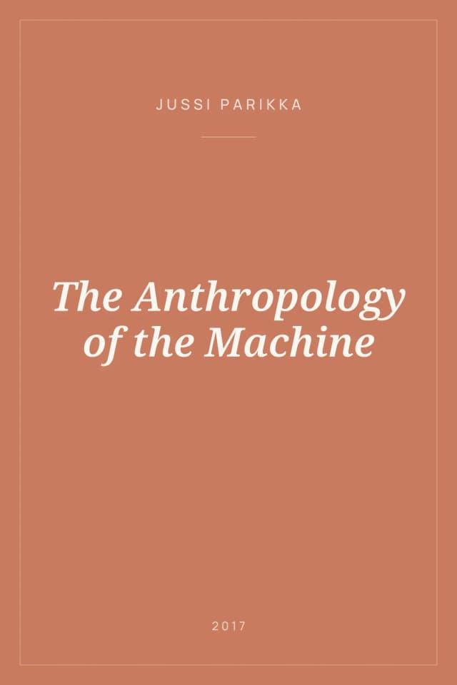 Portada de The Anthropology of the Machine