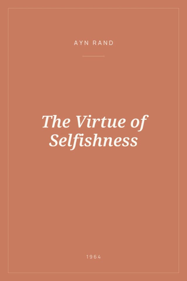 Portada de The Virtue of Selfishness