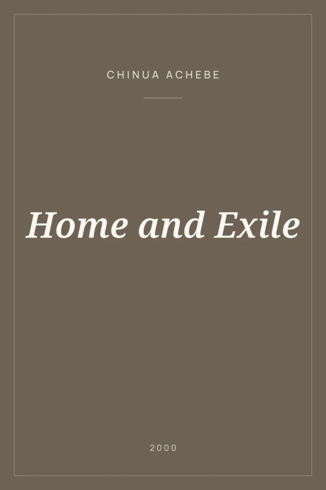 Portada de Home and Exile