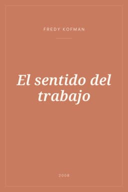 Portada de El sentido del trabajo