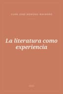 Portada de La literatura como experiencia