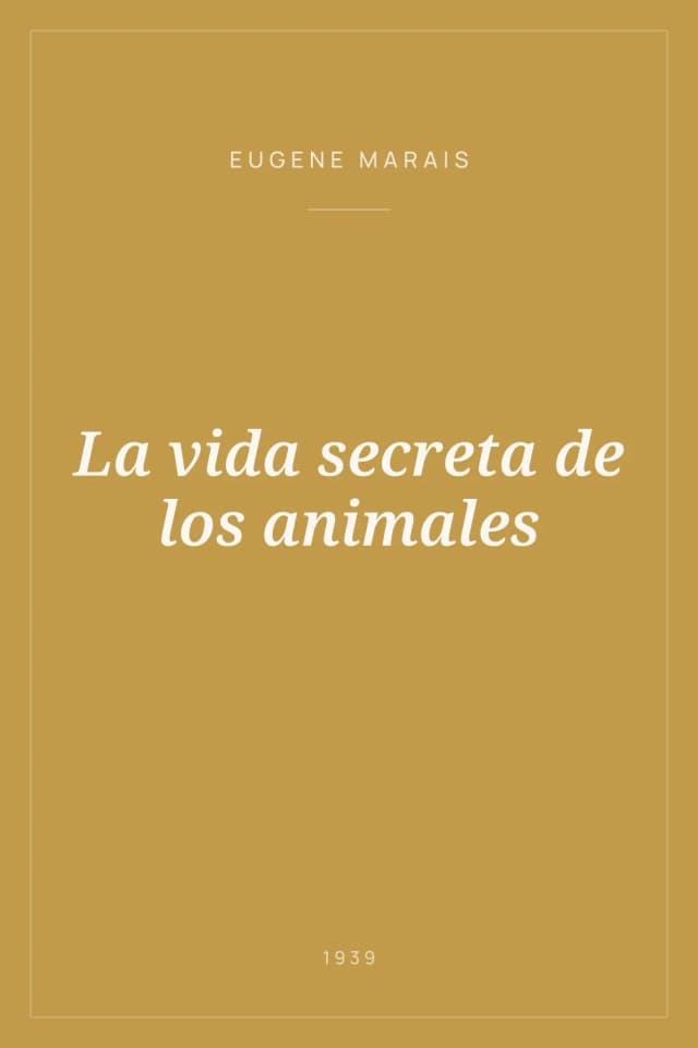 Portada de La vida secreta de los animales