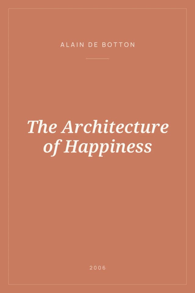 Portada de The Architecture of Happiness