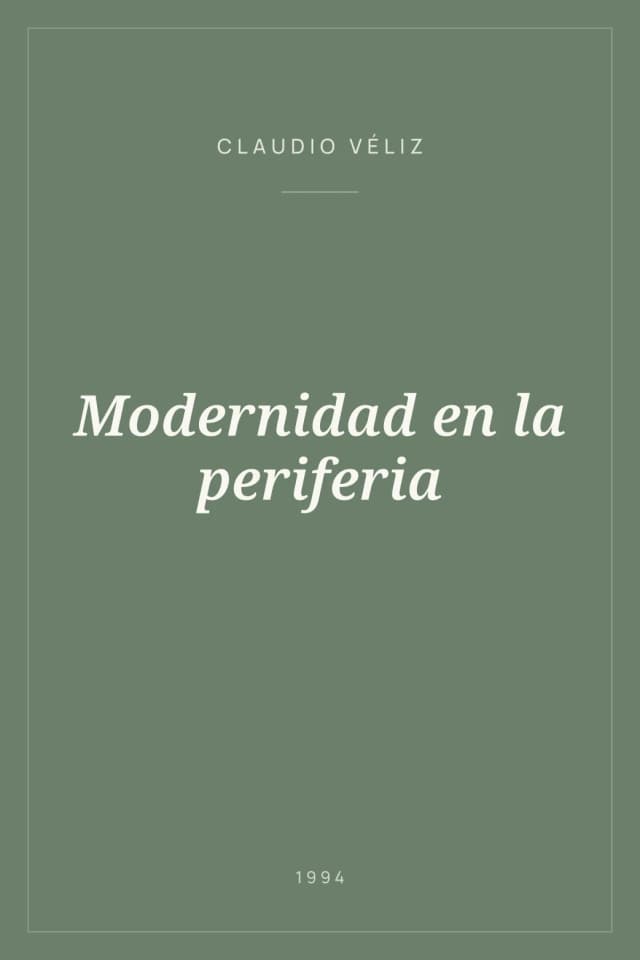 Portada de Modernidad en la periferia