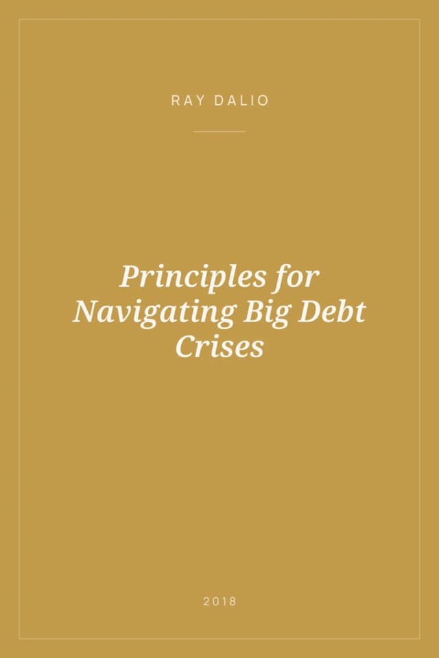 Portada de Principles for Navigating Big Debt Crises