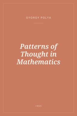 Portada de Patterns of Thought in Mathematics