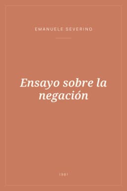 Portada de Ensayo sobre la negación